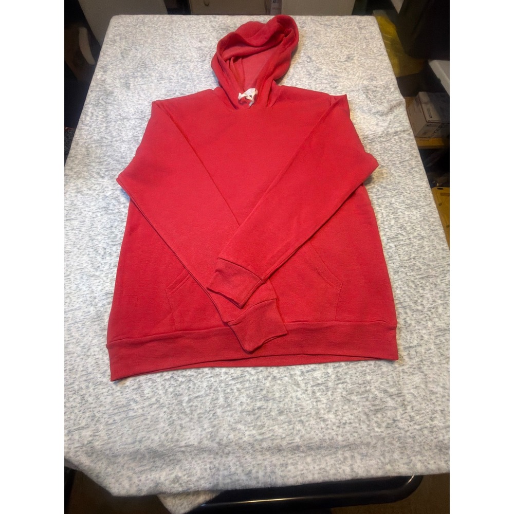 Alternative‎ Apparel Red Long Sleeve Hooded Pullover Sweatshirt XL TG NWT